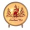 Stony Creek 7.5 Inch Holiday Pre-Lit Accent With Frame Christmas Lighted Glass Accent , Christmas Decor Santa Claus Reindeer Trees